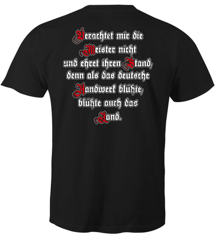"Verachtet mir die Meister nicht,Handwerk Meister T-Shirt" - www.rittershirt.de         Shirts,Sweater,Sticker und mehr