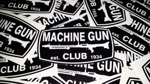 MG34 Machine Gun Club Jagd Aufkleber/Sticker Oracal