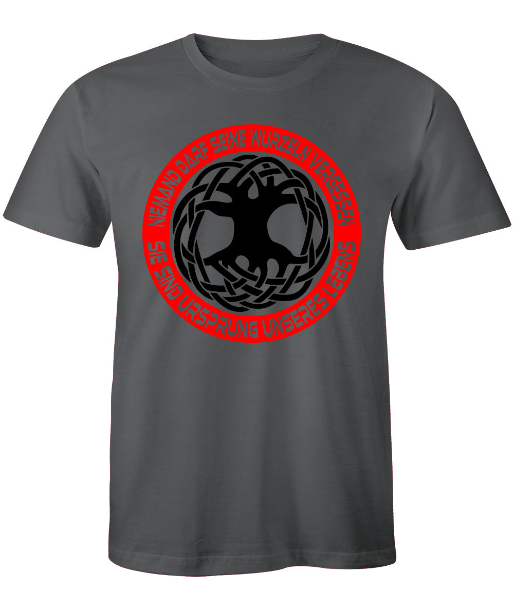 T-Shirt Niemand darf seine Wurzeln vergessen. B&C