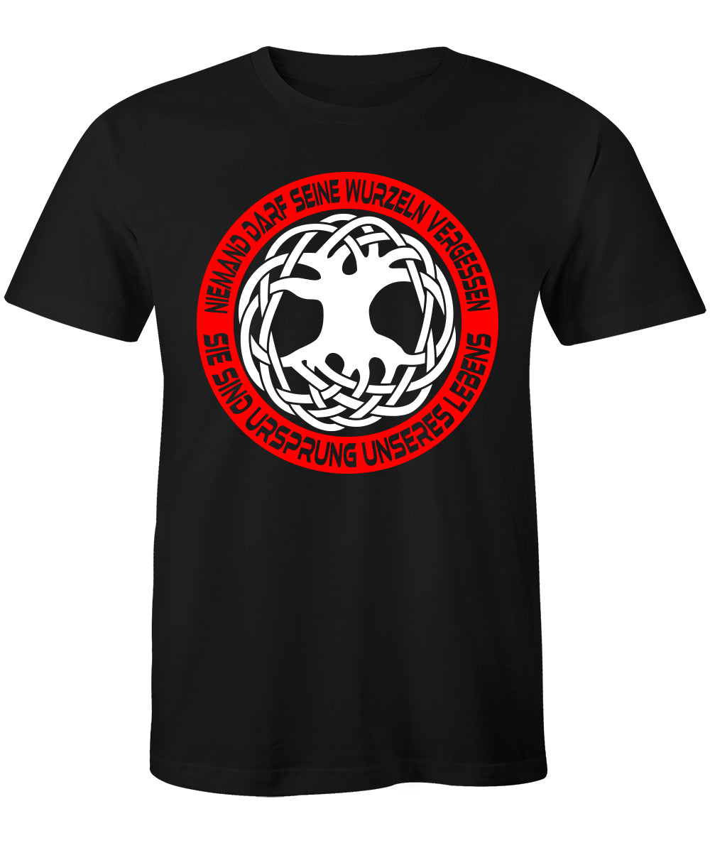 T-Shirt Niemand darf seine Wurzeln vergessen. B&C