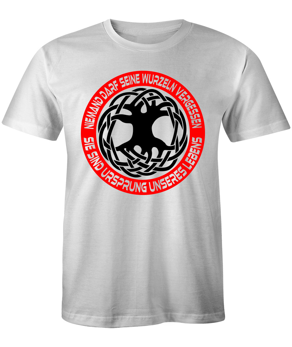 T-Shirt Niemand darf seine Wurzeln vergessen. B&C