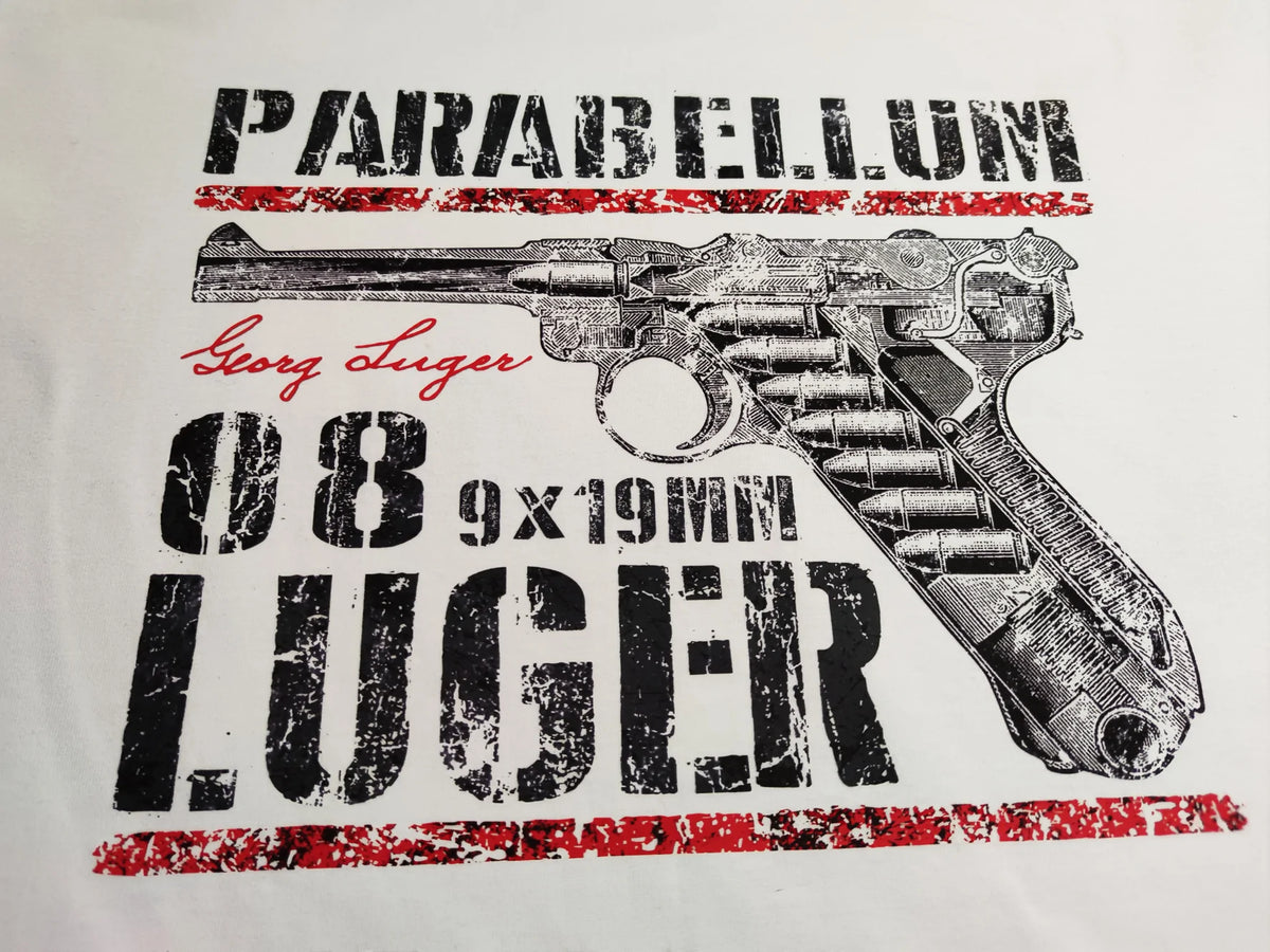 "Para bellum Pistole 08" T-shirt Georg Luger B&C